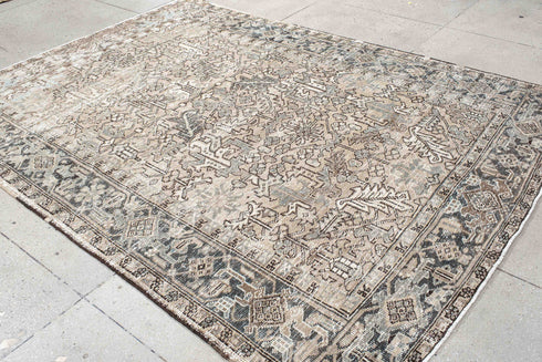 Antique Heriz Area Rug (7' x 9')